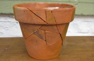 repairing clay pots